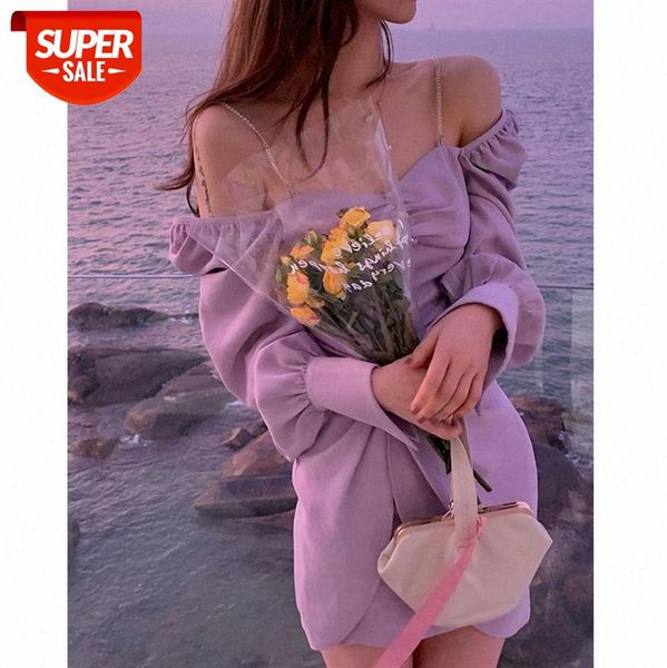 

han [tuileries garden dress dress] purple du's dyeing tide #lu1w, White;black