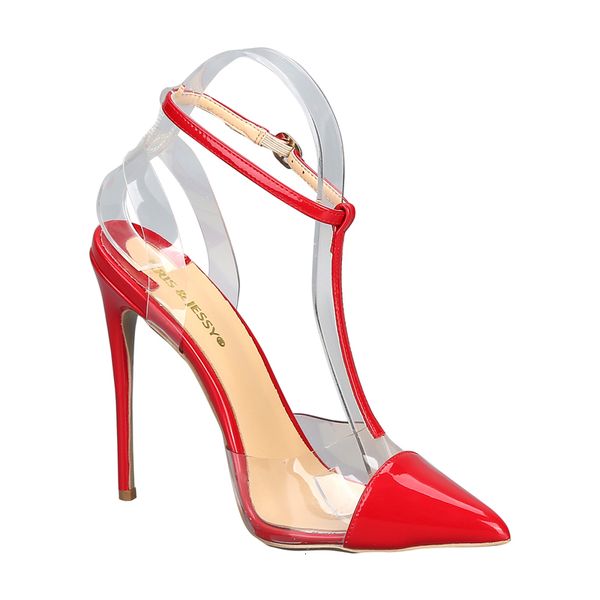 

dress shoes sandÃ¡lias femininas personalizadas de 90 cores, bico fino, salto alto, transparente, pvc, sexy, para mulheres, vestimenta, sapat, Black