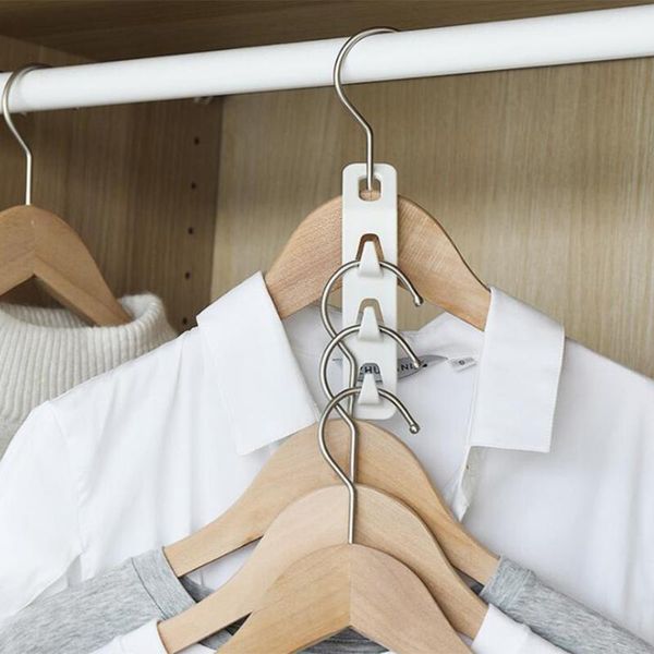 

hangers & racks 4/6/10pcs mini antislip clothes hanger closet organizer storage rack holder wardrobe space save connect hooks