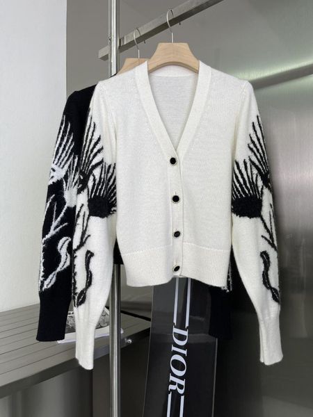 

women's knits & tees 2021 women fashion long-sleeved knitted cardigan 0708, White