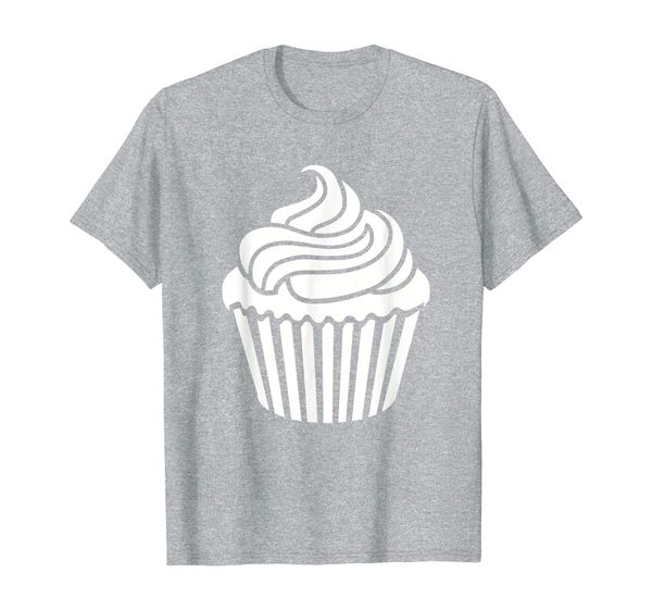 

cupcake with frosting t-shirt, White;black