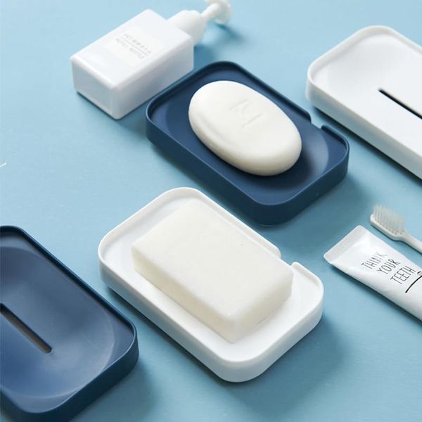 

soap dishes bathroom tray holder rack plate box container portable for home