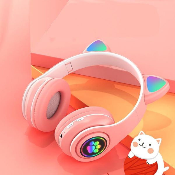 

smart electric toothbrush style cute fashion cat ear headset wireless bluetooth