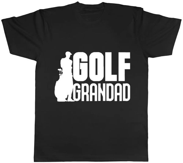 

golf grandad mens womens ladies t-shirt, White;black