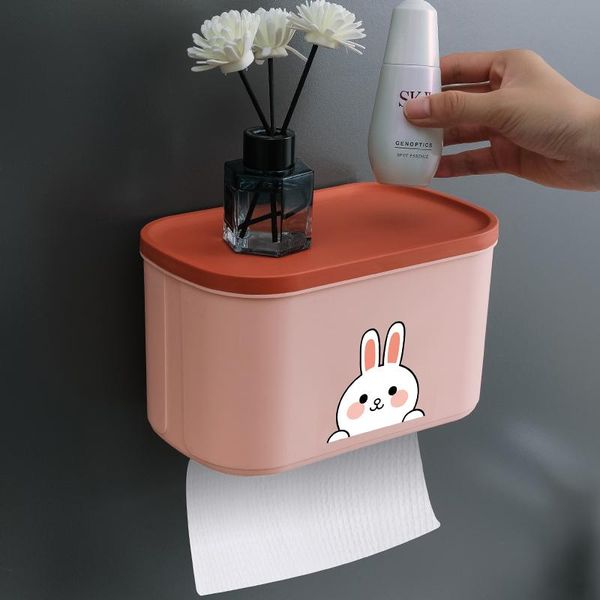 

toilet paper holders tissue box punching-wall-mounted waterproof drawer holder restroom organizer accessories plastic