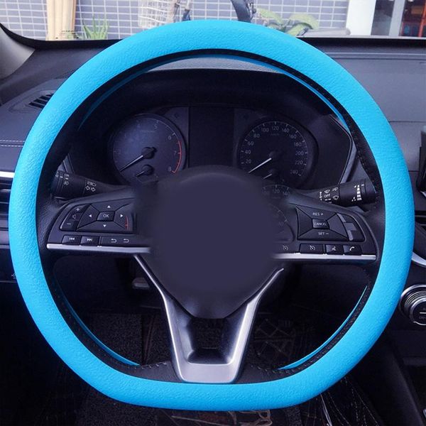 

steering wheel covers 32cm-40cm universal elastic anti-slip soft silicone car case cover shell skidproof auto styling