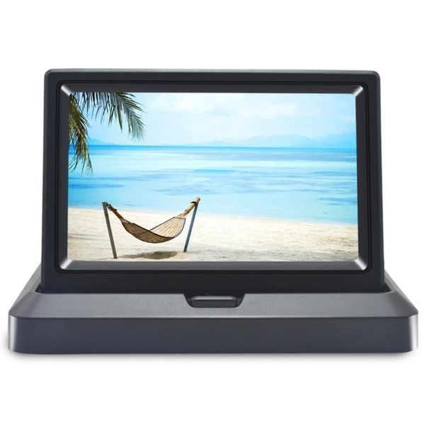 

car video folding display device visible reversing image high definition surveillance camera equipment