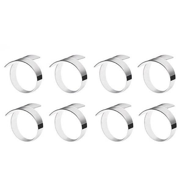

napkin rings 8 pcs handcraft dinner table holders alloy for wedding party banquet festival deco