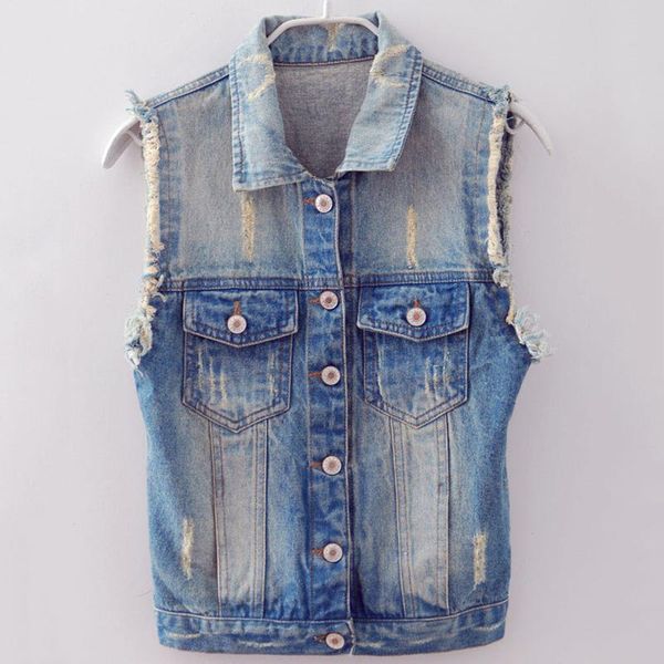 

women's vests tc nice women vest spring summer sleeveless jeans denim for clothing female, Black;white