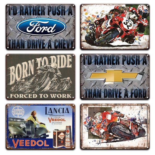 

triumph norton motorcycles metal sign stp champion iron painting tin signs poster pub bar garage vintage wall decoration