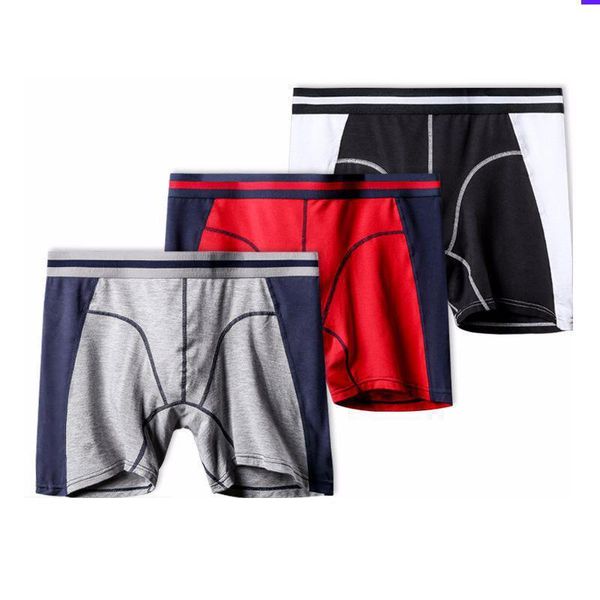 

underpants modal material 3pcs fast drying sports men's underwear boxer 21-739, Black;white