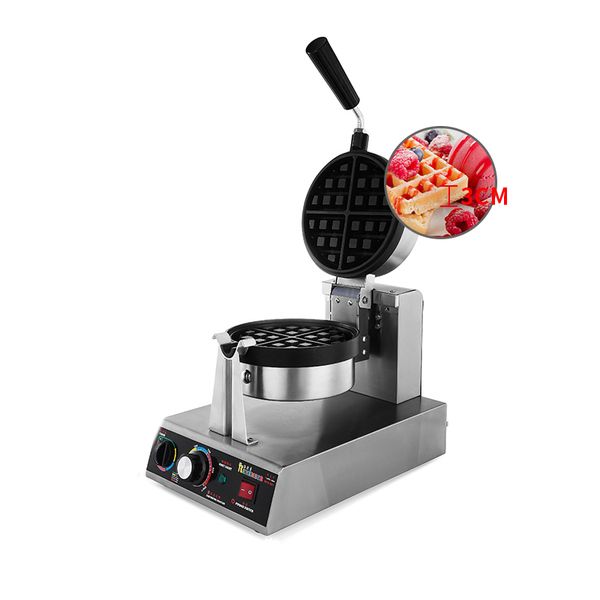 220V Rotante Antiaderente Waffle Maker Elettrico Teglia Commerciale Waffle Maker Macchina per Waffle Belga