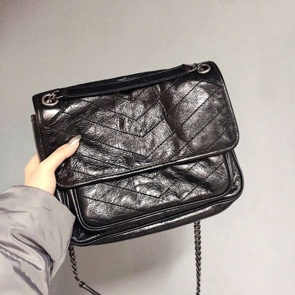 

postman's bag single shoulder slanting across 2021 leather women's fashion trend chain large capacity soft vagrant