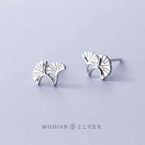 Einfache 925 Sterling Silber Morning Glory Ohrstecker für Frauen Mädchen Hypoallergener süßer Schmuck mit Ohrstöpseln 210707