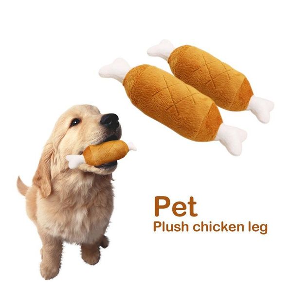 

dog toys & chews pet plush chicken leg sounding toy cat sound chew treat