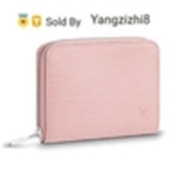

yangzizhi8 real zippy coin purse water ripple pink m61206 caviar lambskin chain flap bag long chain wallets key card holders purse clutches, Black;red