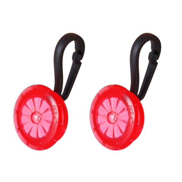

2pcs outdoor sports backpack zipper mini led lamp and delicate durable flash warning lights (red) bike