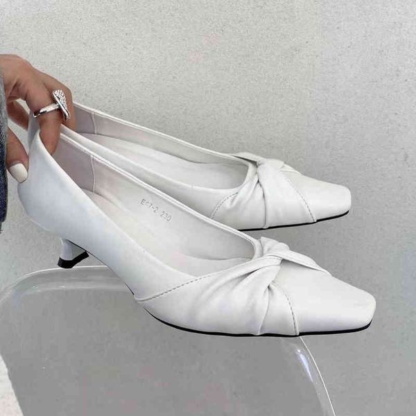 

dress shoes elegant women pumps bow design thin low heels sandals shallow slip on mules yellow/white spring comfortable ls72, Black