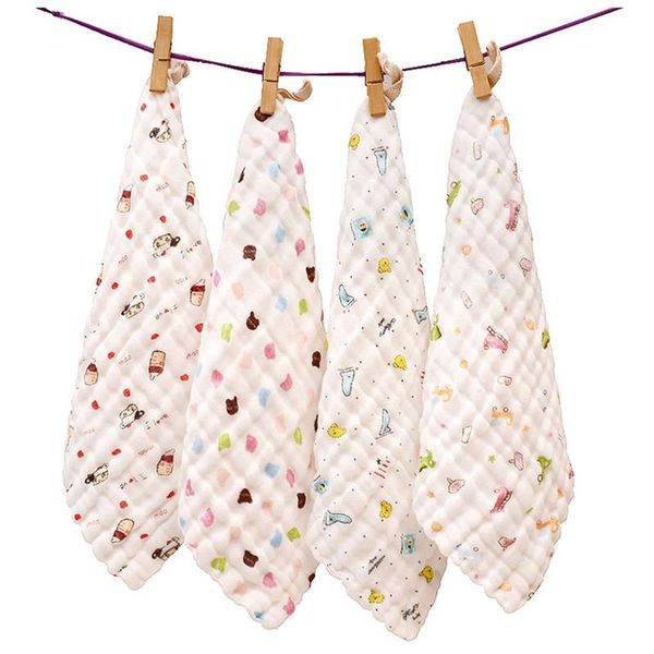 

towels & robes 2021 4pcs/pack soft baby bath towel cotton infant born washcloth feeding wipe kid face cloth children handkerchief