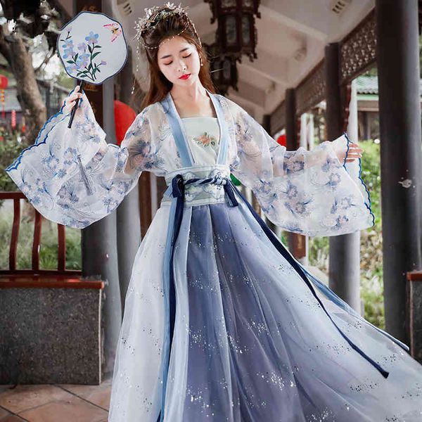 

ethnic clothing female set of 3-piece, traditional six-meter chinese dress, hemp clothing, han dynamism, girl's dance clothes, fairy fa, Red