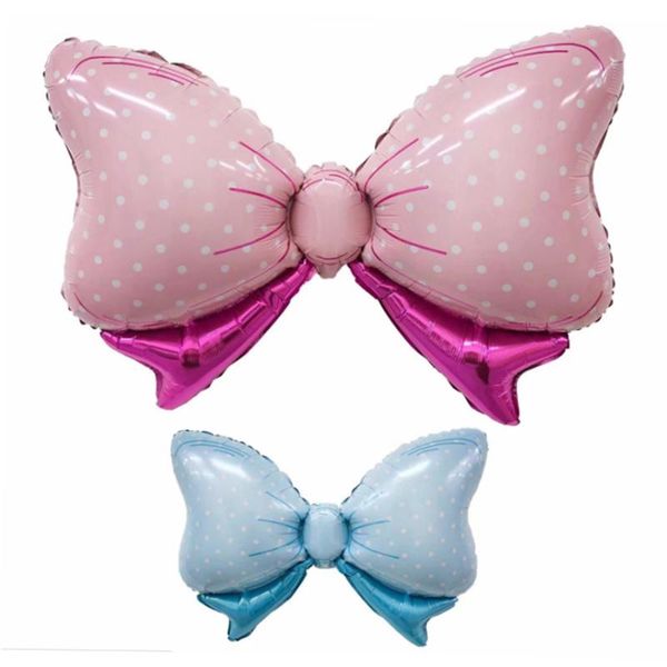 

10pcs baby aluminum foil bow shape air balloons toys birthday party decor decoration