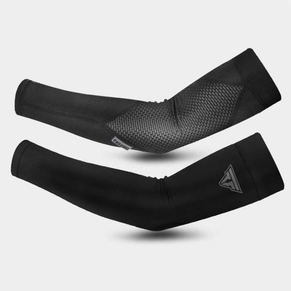 

sleeve ice silk sunscreen sleeves summer driving arm riding guard mangas para brazo sports protection elbow & knee pads, Black;gray