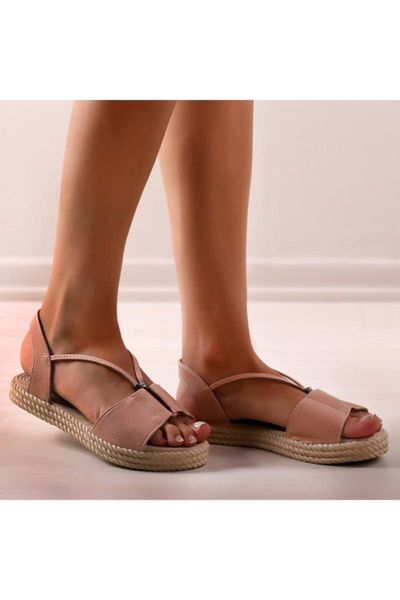 

women powder sandals, Black