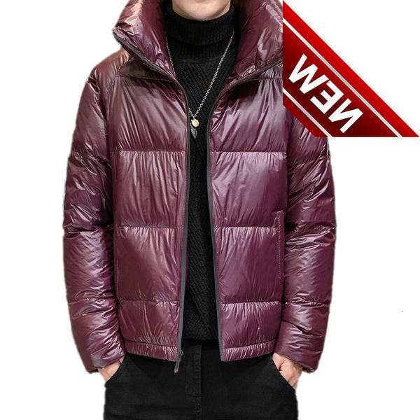 

2021 men'swinter looselightsensebrightfacewarmdownjacket, Black