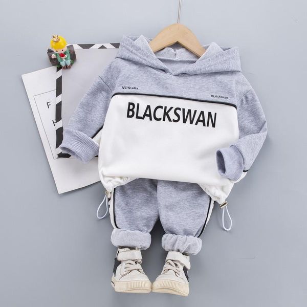 

clothing sets spring autumn kids clothes baby patchwork cotton sports hoodies shirt pants children boys casual suit 0-5 years, White