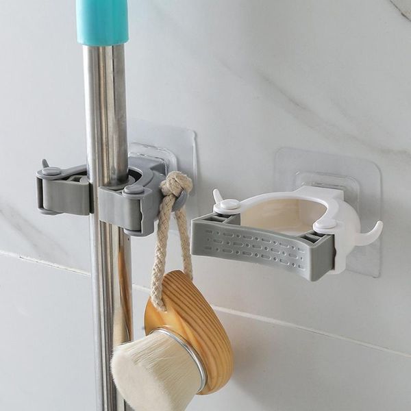 

hooks & rails wall mounted mop hook appendiabiti da parete bathroom storage holder brush broom hanger rack kitchen