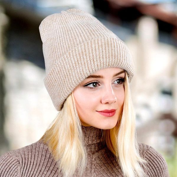 

outdoor hats 2021 fashion women hat winter warm sport climbing skiing knitted wool headgear casual caps 6 colors, Black;white