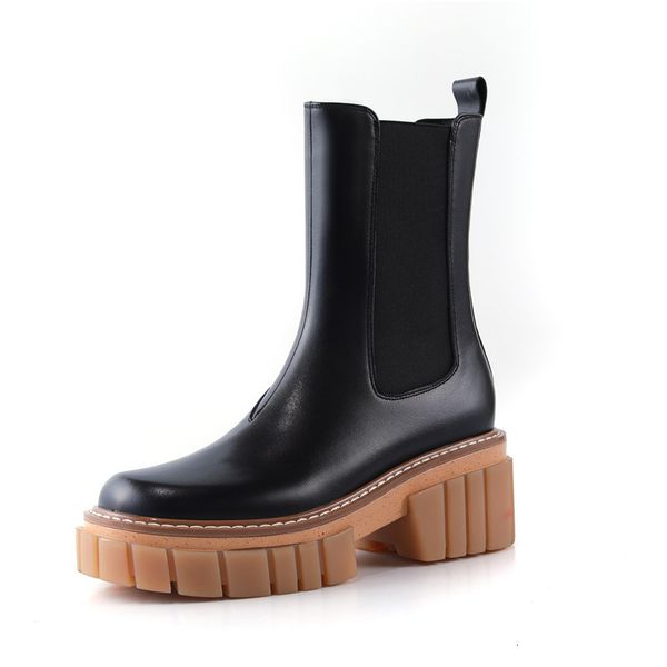 

asumer leather arrive female square shoes fashion women's boots, Black