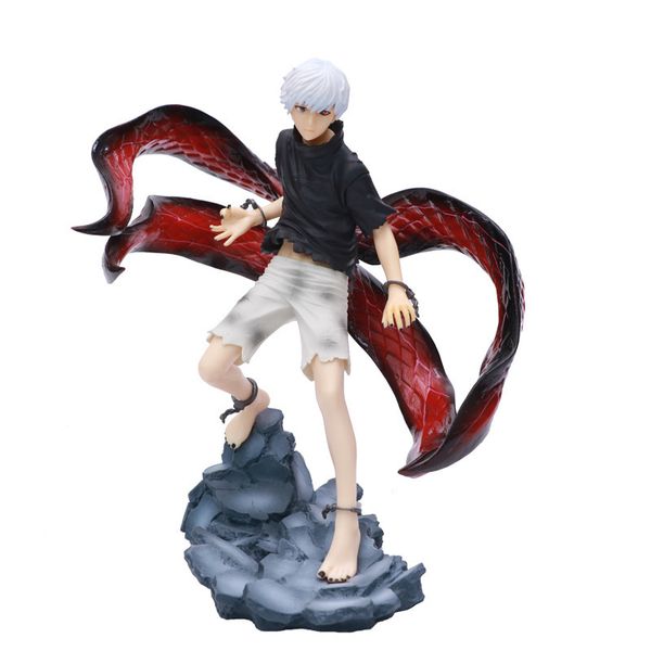 Anime Tokyo Ghoul Modelo Kaneki Ken Ação Figura Estátua Anime Figuras 22cm PVC Ação Figurine Coleção Modelo Brinquedos X0526