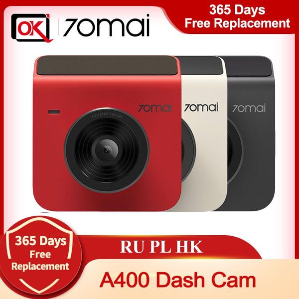 

70mai a400 car dvr dual sight cam app control multi dash recorder 145 fov 1440p dual-channel front & rear dvrs