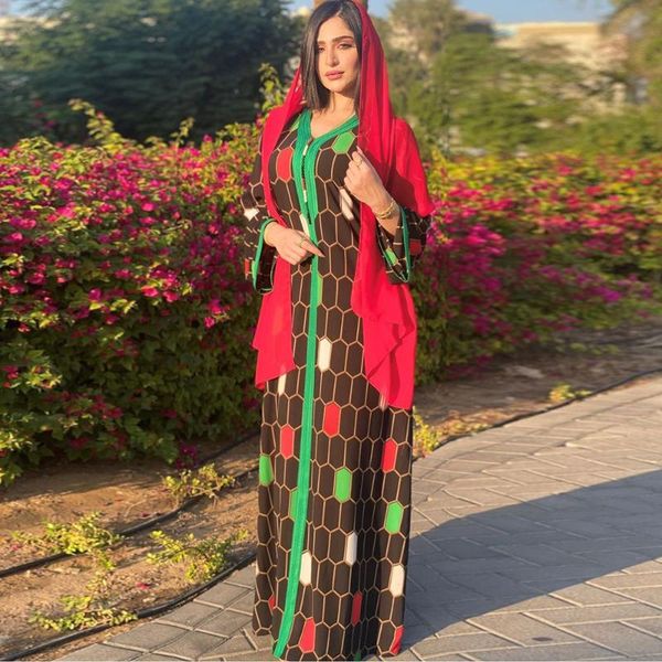 

vestidos kaftan abaya dubai turkey muslim dress with hijab dresses abayas for women islam robe longue femme musulman bangladesh ethnic cloth, Red