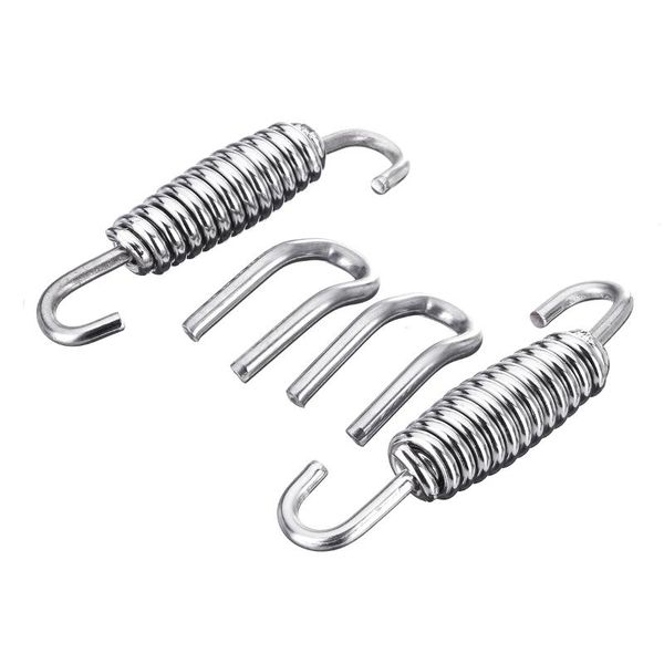 

motorcycle exhaust system 2pcs 40mm stainless steel muffler springs expansion chambers manifold link pipe