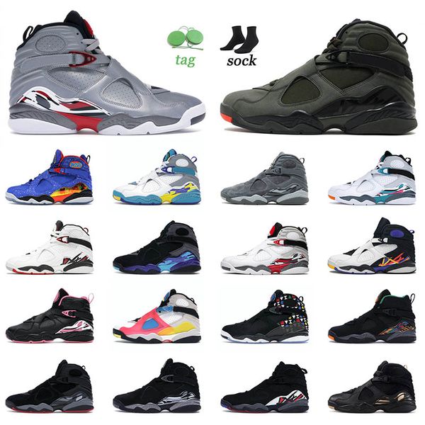 

2022 new arrival 8 8s basketball shoes mens womens take flight south beach chrome pinksicle tinker raid aqua alternate sports sneakers train
