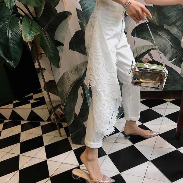 

women's jeans ch0424 fashion 2021 runway luxury european design party style clothing, Blue