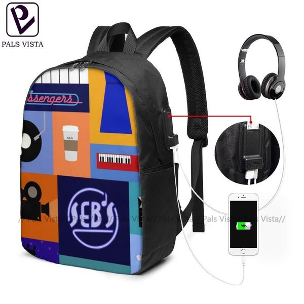 

backpack la land backpacks street print bag trendy teen men's - women's bags