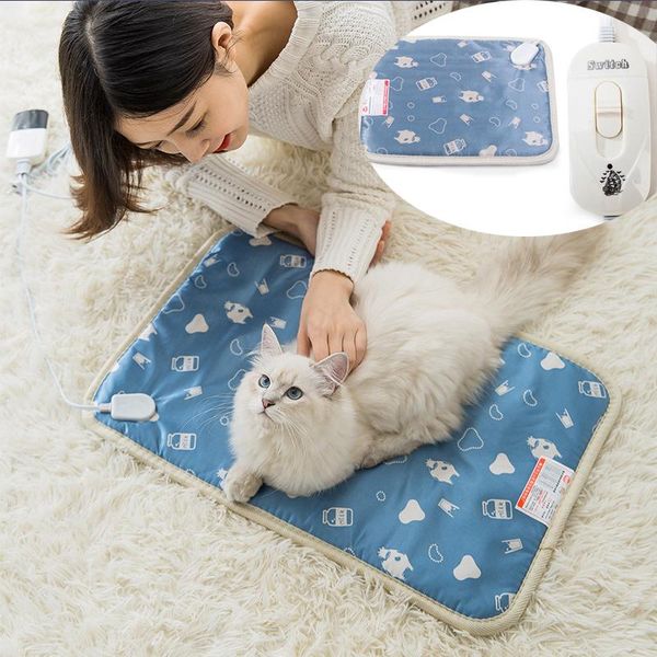 

pet dog cat electric heat pad temperature adjustable bed blanket puppy heater mat autumn winter cushion beds & furniture