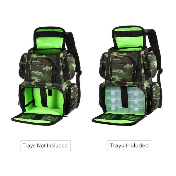 

fishing accessories lixada tackle bag backpack lures bait box storage with 4 boxes