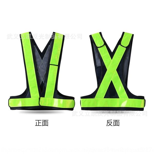 

Xaw likai strap construction likai reflective belt construction site site engineering safety suspenders reflective strap traffic administra, Black;white