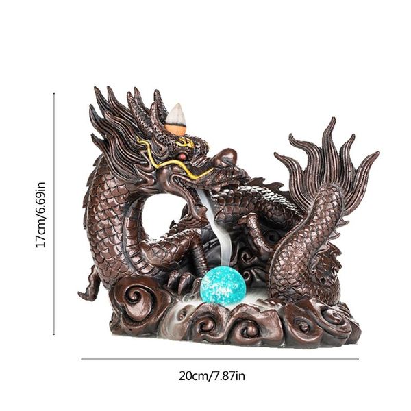 

waterfall dragon backflow incense burner censer holder home decor fragrance lamps