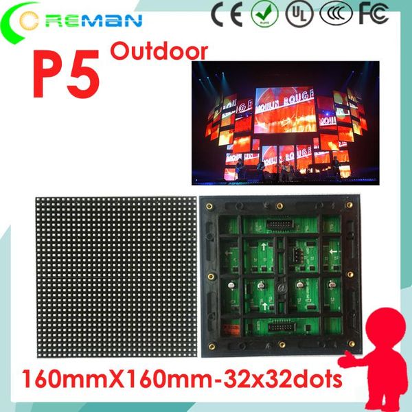 

outdoor full color advertising led display board module p5 32*32 160*160mm , for stage