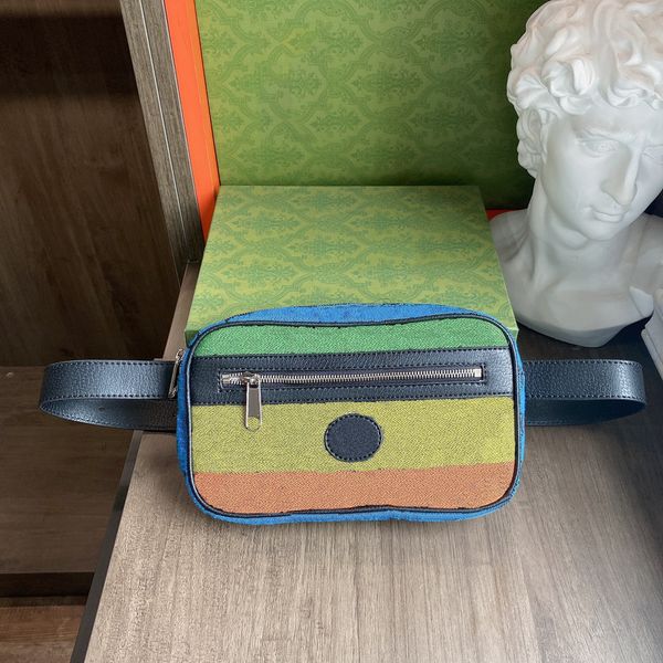 

fashion rainbow waist bags designer men's chestbag women's luxury messenger bag classic letter wallet