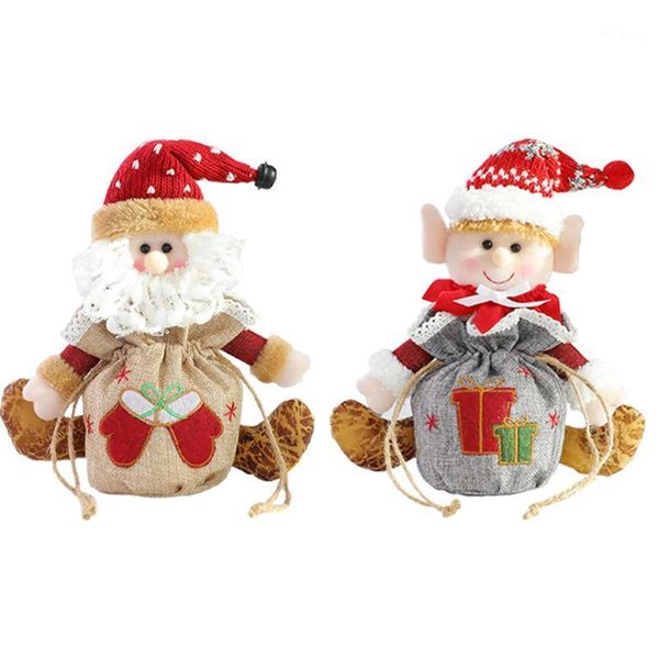 

christmas decorations creative cartoon doll apple bag santa gift ornaments 2022 happy year