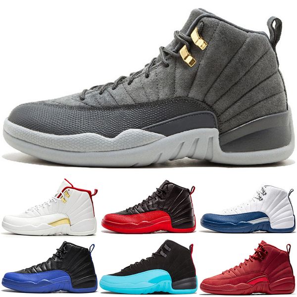 

classic retro men 12 12s basketball shoes black purple blue stone cny dark concord fiba flu game gym red michigan o-black taxi the master wi