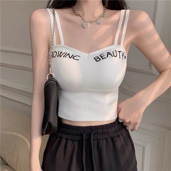 

bras net red cross beauty back small vest sling anti-walking light wipe chest bottom wrapped underwear women wear bra, Red;black