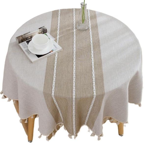 

decorative table cloth cotton linen tablecloth round tablecloths dining cover mantel mesa