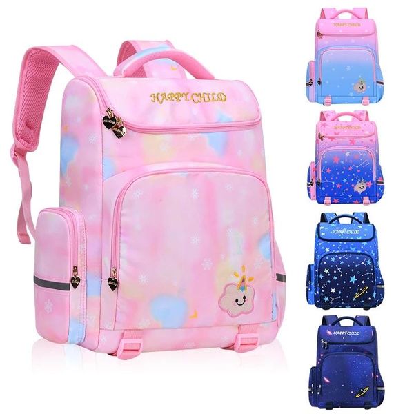 

school bags starry sky printing bag for girls boys children princess backpacks cute primary students schoolbags book 2021
